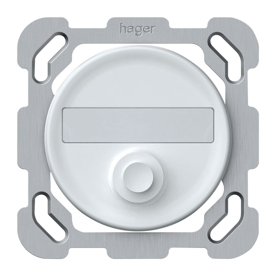 UP-Sonnerie-Drucktaster origin 77×77mm Ø58mm weiss