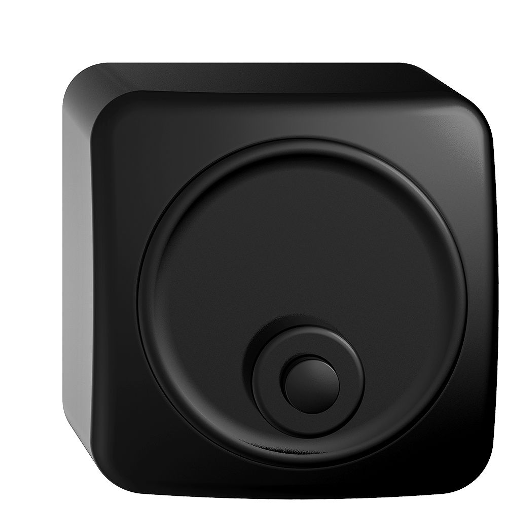 AP-Sonnerie-Taster STANDARDdue schwarz mit Namensschild