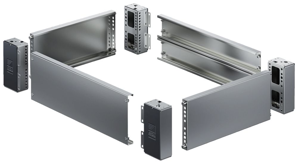 Cache-socle Rittal VX 8660.080 400×200mm kit latéral acier fin 2 pcs