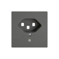 Montageset EDIZIO.liv SNAPFIX® für Steckdose T23 mit Frontlinse dgu