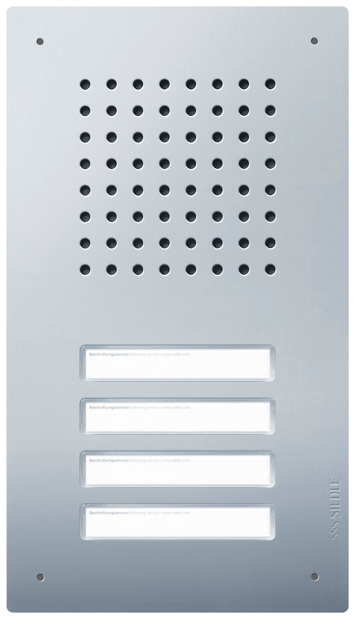 Poste audio externe Siedle Classic système bus 4 12VAC 303×171×65mm IP54