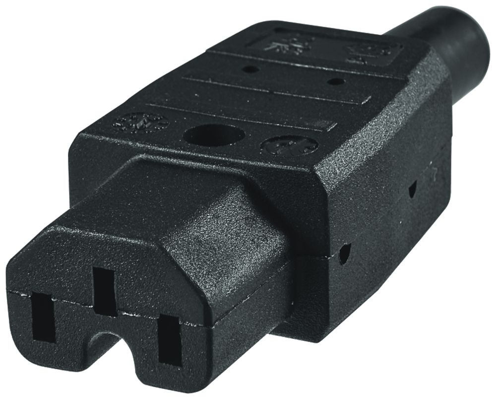 Presa d'attrezzi Steffen 120° SEV 123 C15 nero