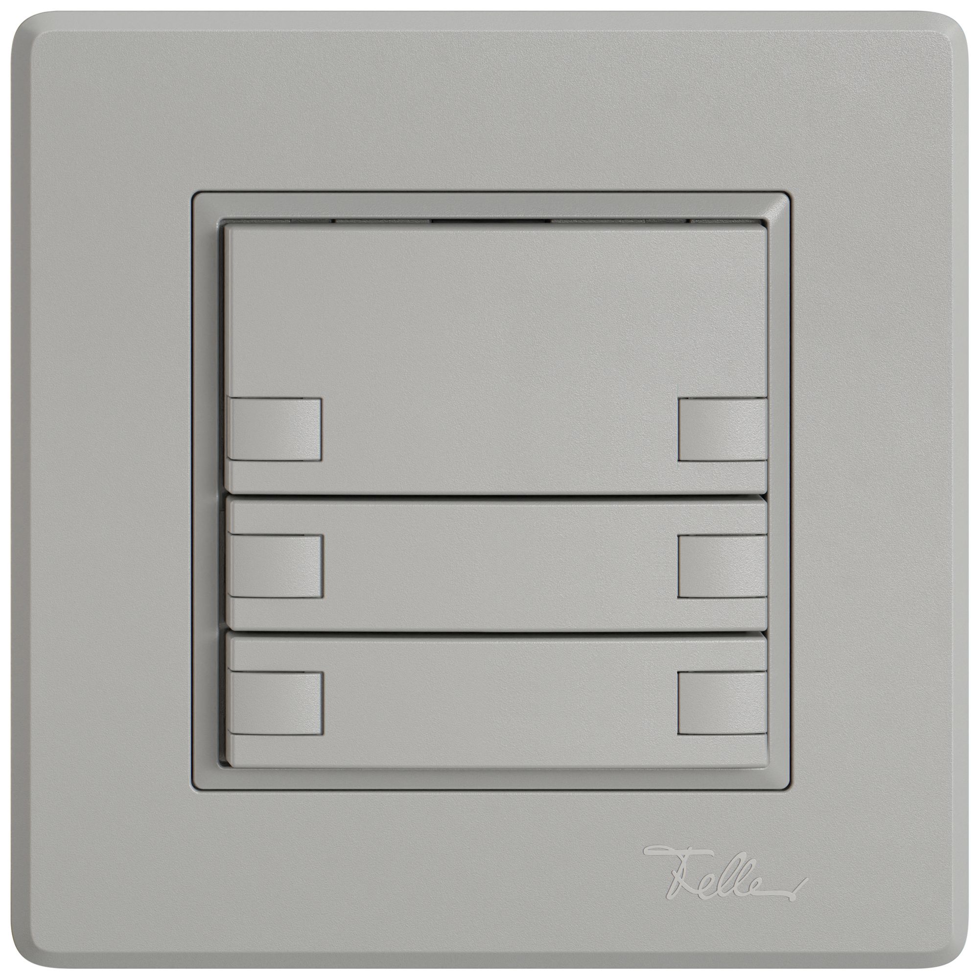 Poussoir universel ENC EDIZIO.liv UNI SNAPFIX® s.LED 3× comm.2T grc