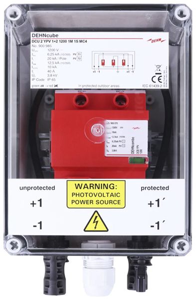 Generatoranschlusskasten DEHN/elvatec SE DCU 2 YPV 1+2 1200 1M 1S original MC4
