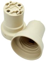 Fassung E27 ELBRO Kunststoff beige