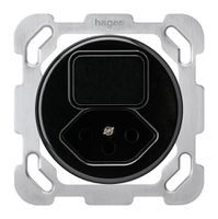 Inserto combinazione INC I basico var+T13 rita.fase des.20…400W/VA placca fis.ne