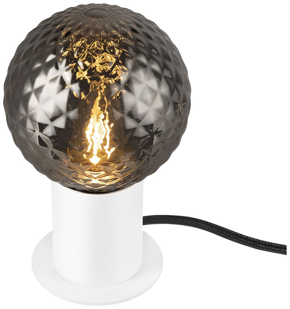 Tischleuchte SLV VARYT E14 1×6W Schalter Ø90×90mm weiss