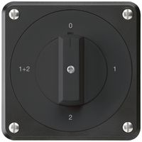 UP-Drehschalter robusto IP55 S1/1P schwarz für Kombination