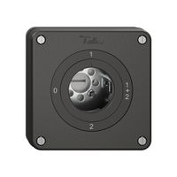 Interruttore rotativo NUPU NEVO, 1/1 L, senza cilindro, KS, 0-1-1+2-2, nero