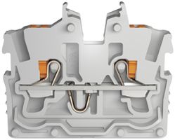 Borne de passage WAGO TopJob-S 2250 1mm² 2L 13.5A 500V s.pied de fixation gris