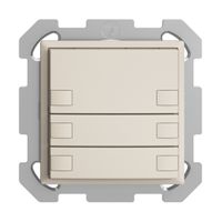 UP-Taster KNX 3-fach EDIZIOdue crema RGB ohne LED