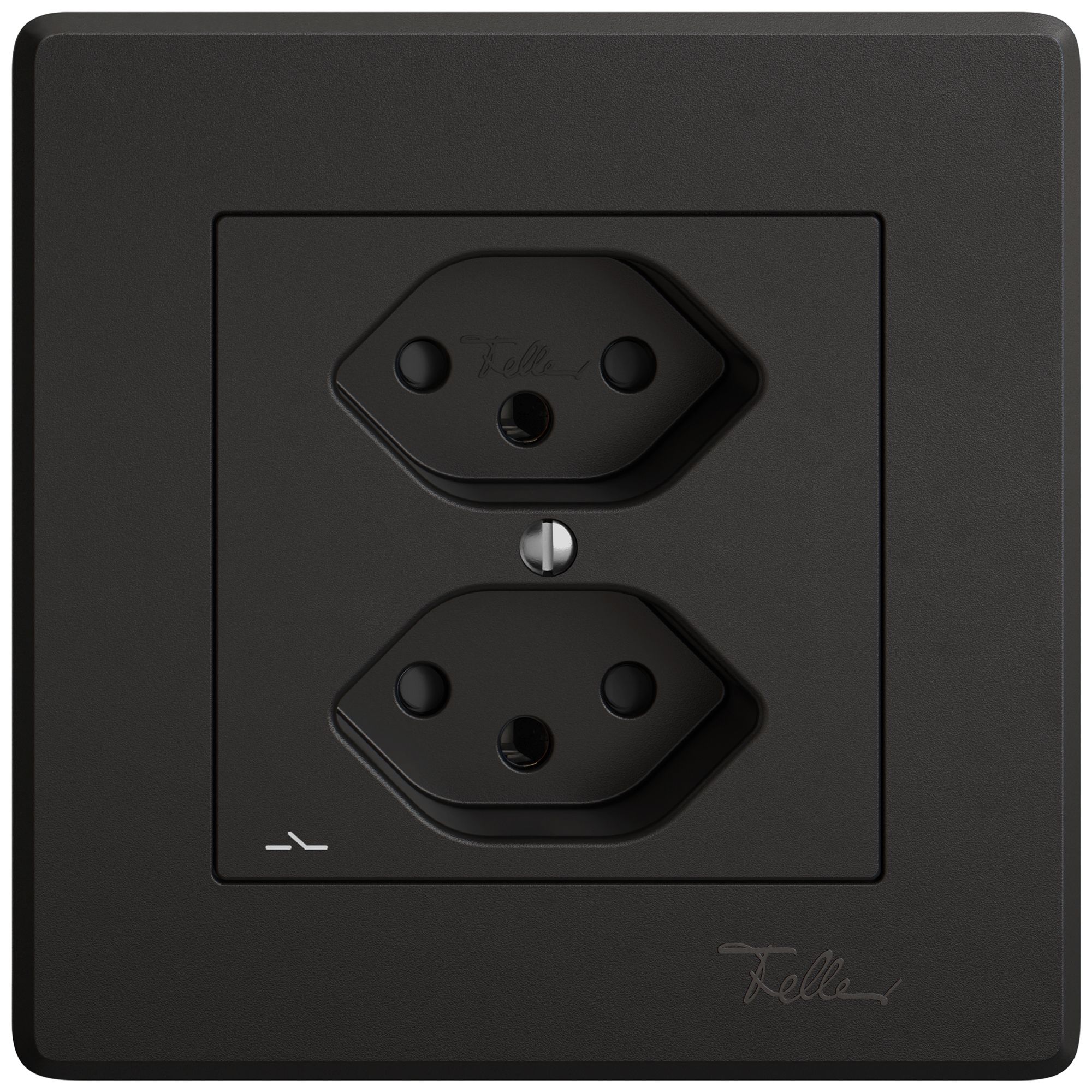 UP-Steckdose EDIZIO.liv SNAPFIX® 2×T13 1×S mit Shutter sz