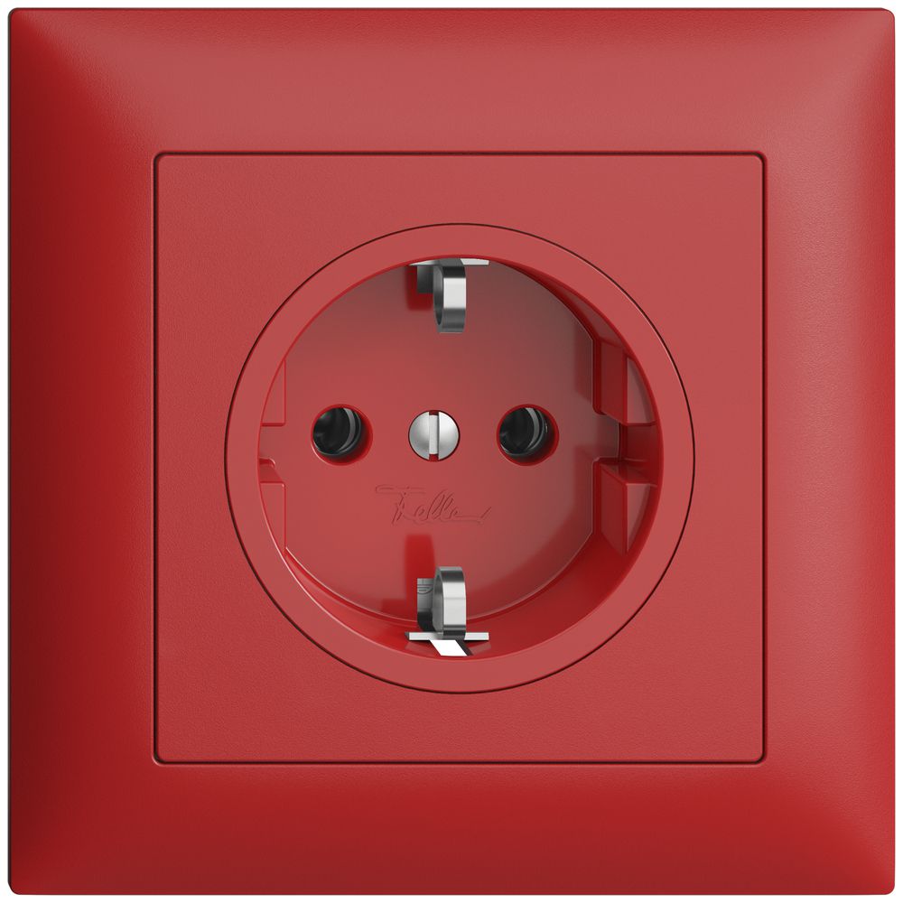 UP-SCHUKO-Steckdose EDIZIOdue FMI, 16A, 250VAC, L+N+PE berry