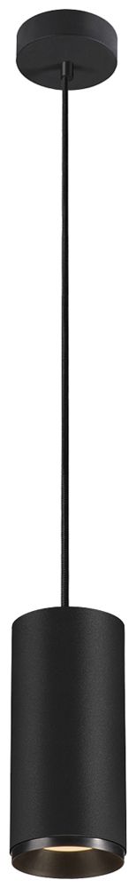LED-Pendelleuchte SLV NUMINOS L PHASE 28W 2440lm 2700K 24° Ø100×213mm schwarz