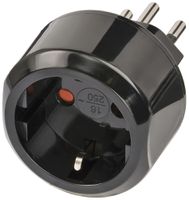 Spina d'adattazione Brennenstuhl 3L 10A 230VAC Schuko/T12 nero