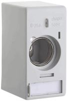 Portafusibile AP weber.uniline 1×25A DIN2 con copertura