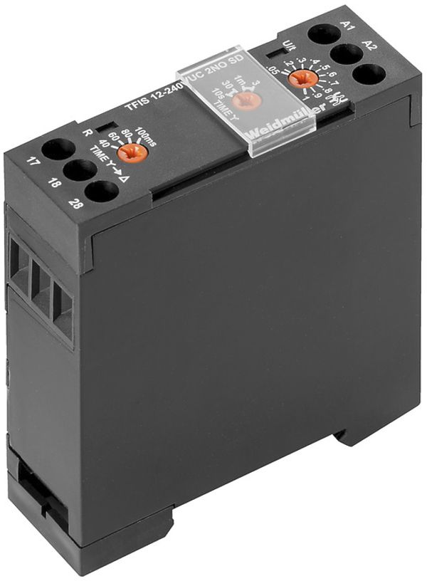 Zeitrelais WM TFIS 12…240VUC 2NO SD, 2S 3A, Schraube