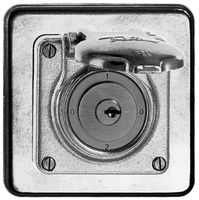 Interrupteur rotatif ENC mouillé 2/1P Al nature avec serr. de sûr.