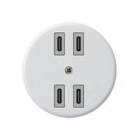 Presa di carica USB Hager basico 2×C-C 2×20W o 4×10W 5V bianco