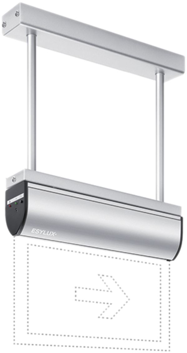 Notleuchte ESYLUX SLC LEDi SC/C Pendelmontage
