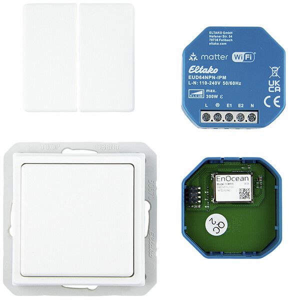 EB-RF-Dimmaktor-Set Eltako EnOcean und matter 0…300W 100…230V