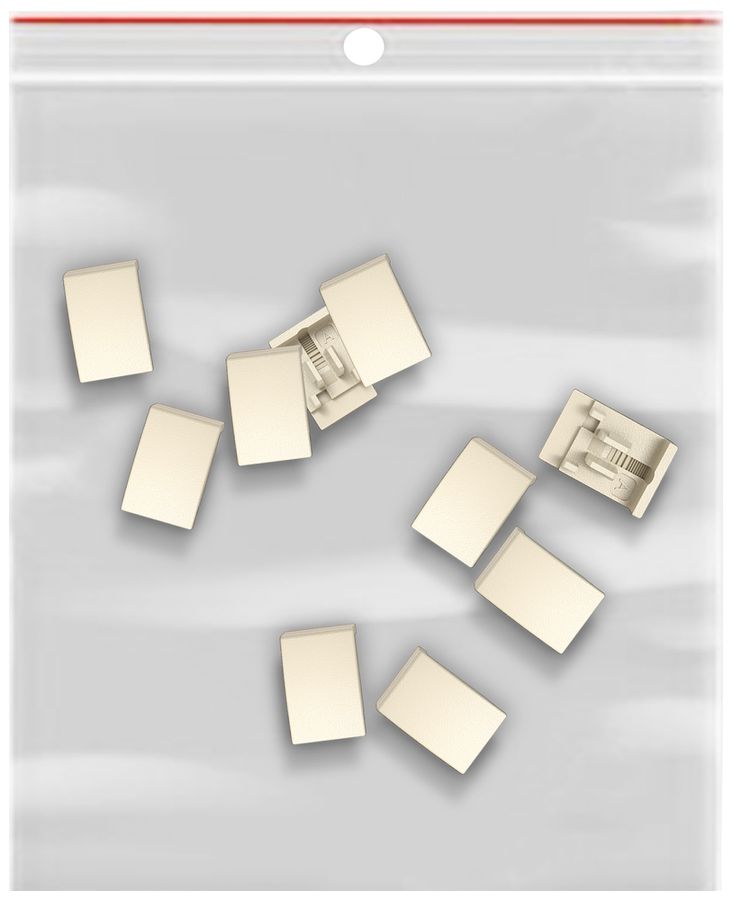 Elemento laterale EDIZIO.liv SNAPFIX® p.KNX UNI&zeptrion 10 pezzi senza LED cr