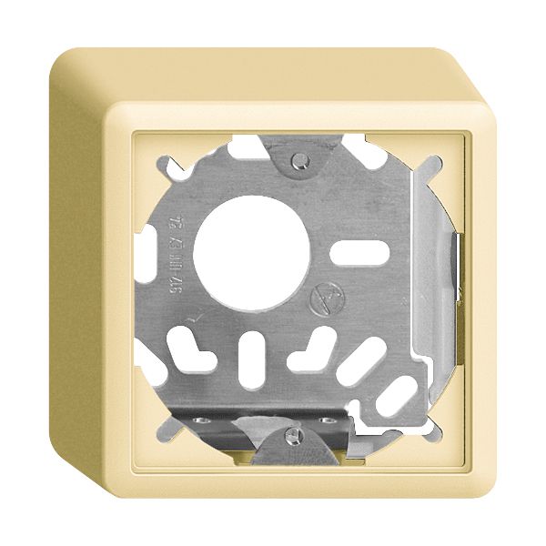 Kappe mit Grundplatte 54mm EDIZIOdue vanille, universal