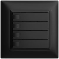 UP-Universaltaster 4×1T Schraubklemme EDIZIOdue schwarz, ohne LED