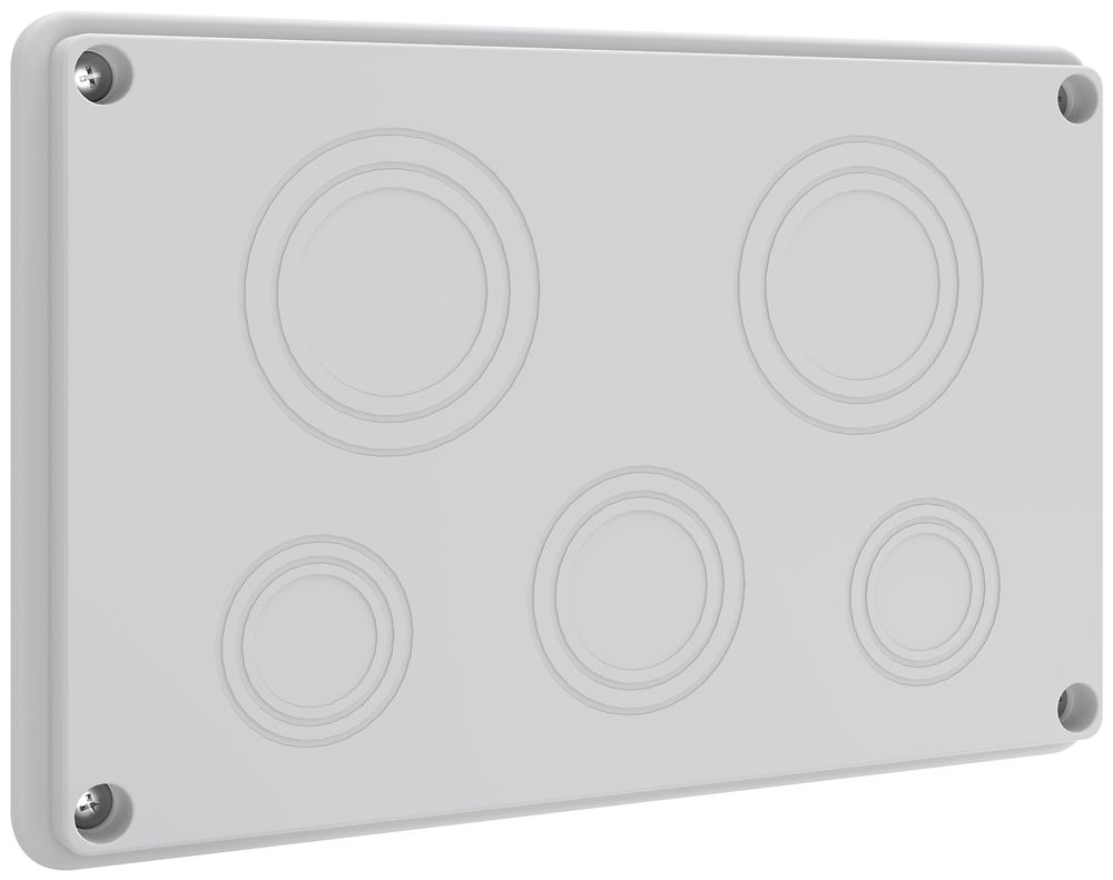 Plaque d'entrée de câble Schneider Electric Prisma XS différents trous