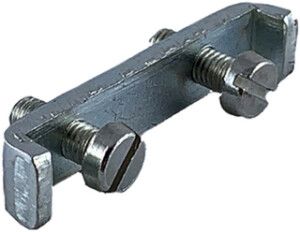 Plaque de contact DEM et 2 vis en acier galvanisé