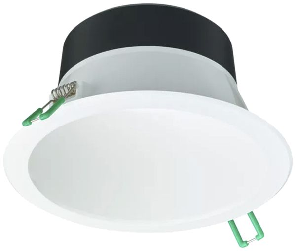 Downlight LED Philips CoreLine 10.7W 1200lm 830 IP20 84° DALI Ø162 blanc