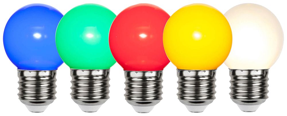 Guirlande M. Schönenberger 230V 8W 8×LED E27 multicolore 6m IP44 T13 IP55