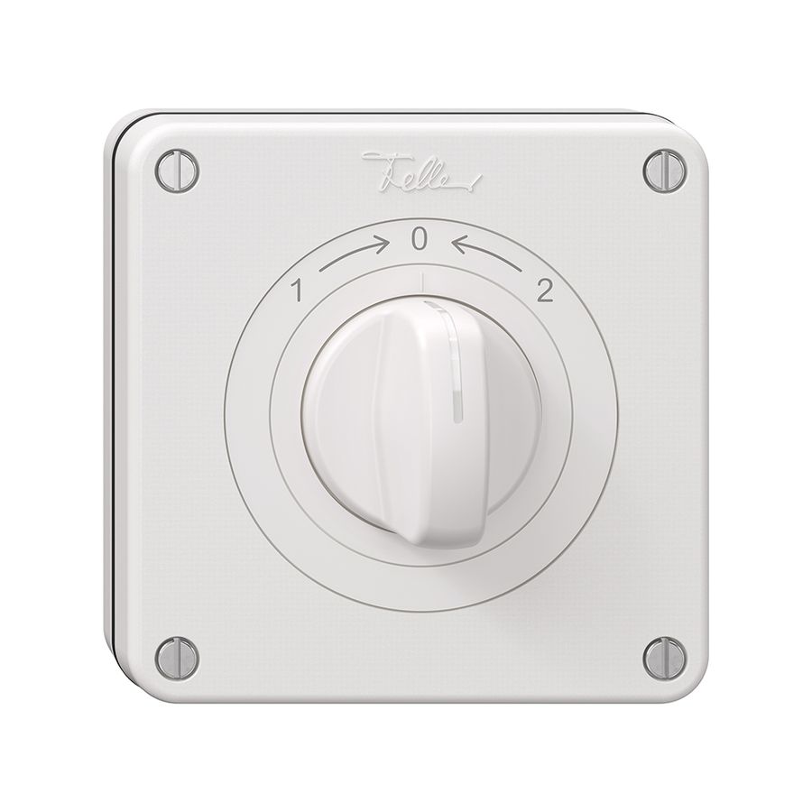 Contact pivotant NUP NEVO, avec manette, KS, 1->0<-2, blanc