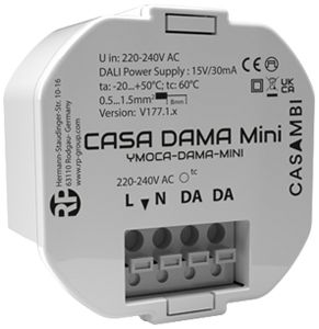 EB-RF-Steuergerät Casambi DAMA MINI 30mA 0.7W DALI