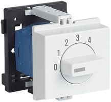 Interruttore rotativo AMD K&N, 12A/690V -/1L, manopola grigio chiaro "0-1-2-3-4"