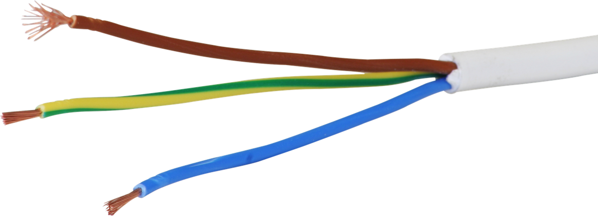 Kabel Td 3×1mm² LNPE weiss Eca