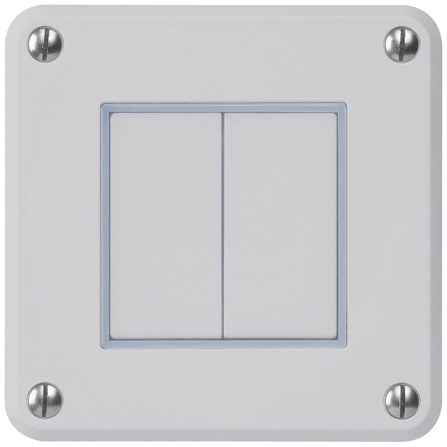 UP-Drucktaster robusto IP55 2×1P grau für Kombination