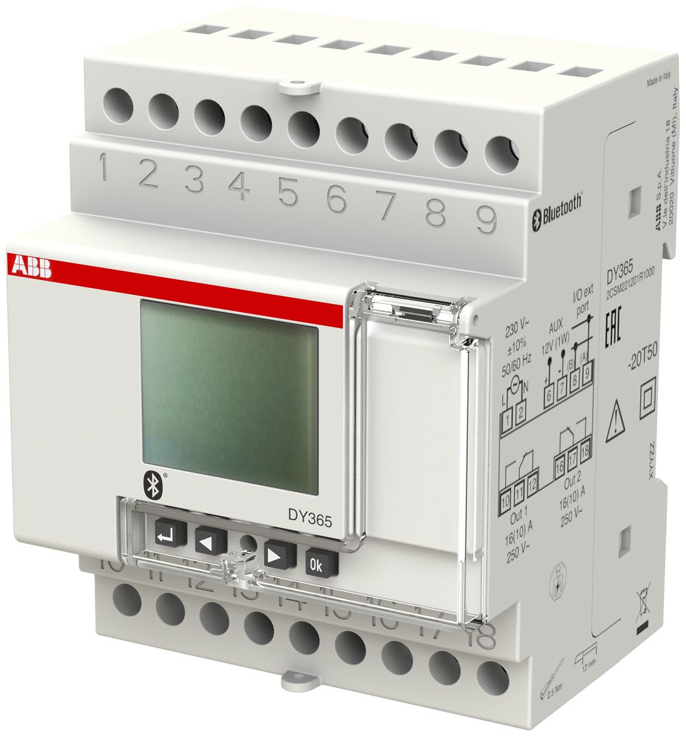 Timer annuale AMD digitale ABB DY365 2 canali