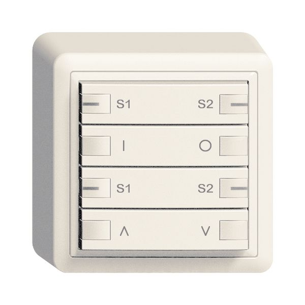 Moteur AP ZEP 2c/4t st.c/sec. scène ON-OFF EDIZIOdue blanc