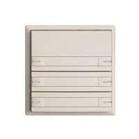 Tasto univ. INC 6×1t mors. a vite EDIZIOdue crema, con carta+LED