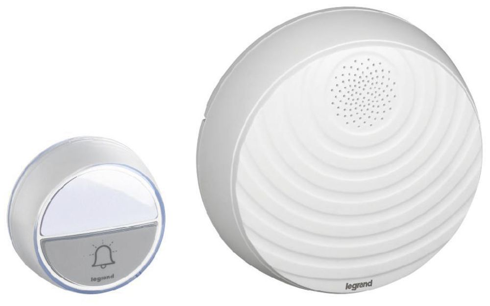 Funk-Gong Legrand Comfort 100m, 3V, mit Klingeltaster, weiss