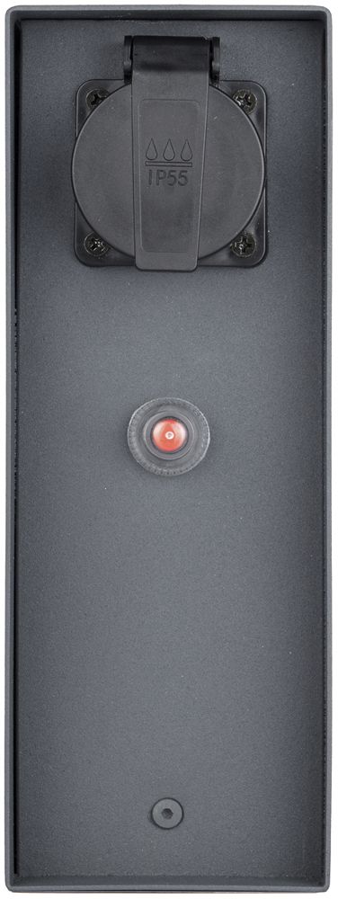 Anschlusssäule Schönenberger IP55 3×T13 230V 10A Überlastschutz schwarz