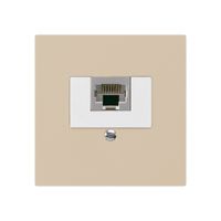 Inserto per presa di raccordo kallysto 1×RJ45s beige