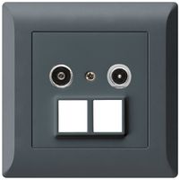 Prise multimédia ENC kallysto.line R/TV 14dB 2GHz anthracite