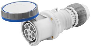 Kupplung CEE Gewiss 309 HP 5P 63A 200…250V bl 9h IP67 Schraube