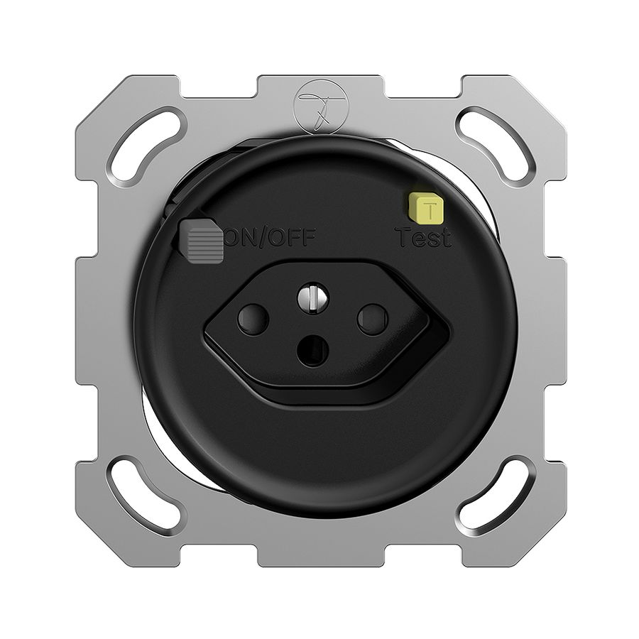 UP-Steckdose STANDARDdue T13 FI 30mA schwarz
