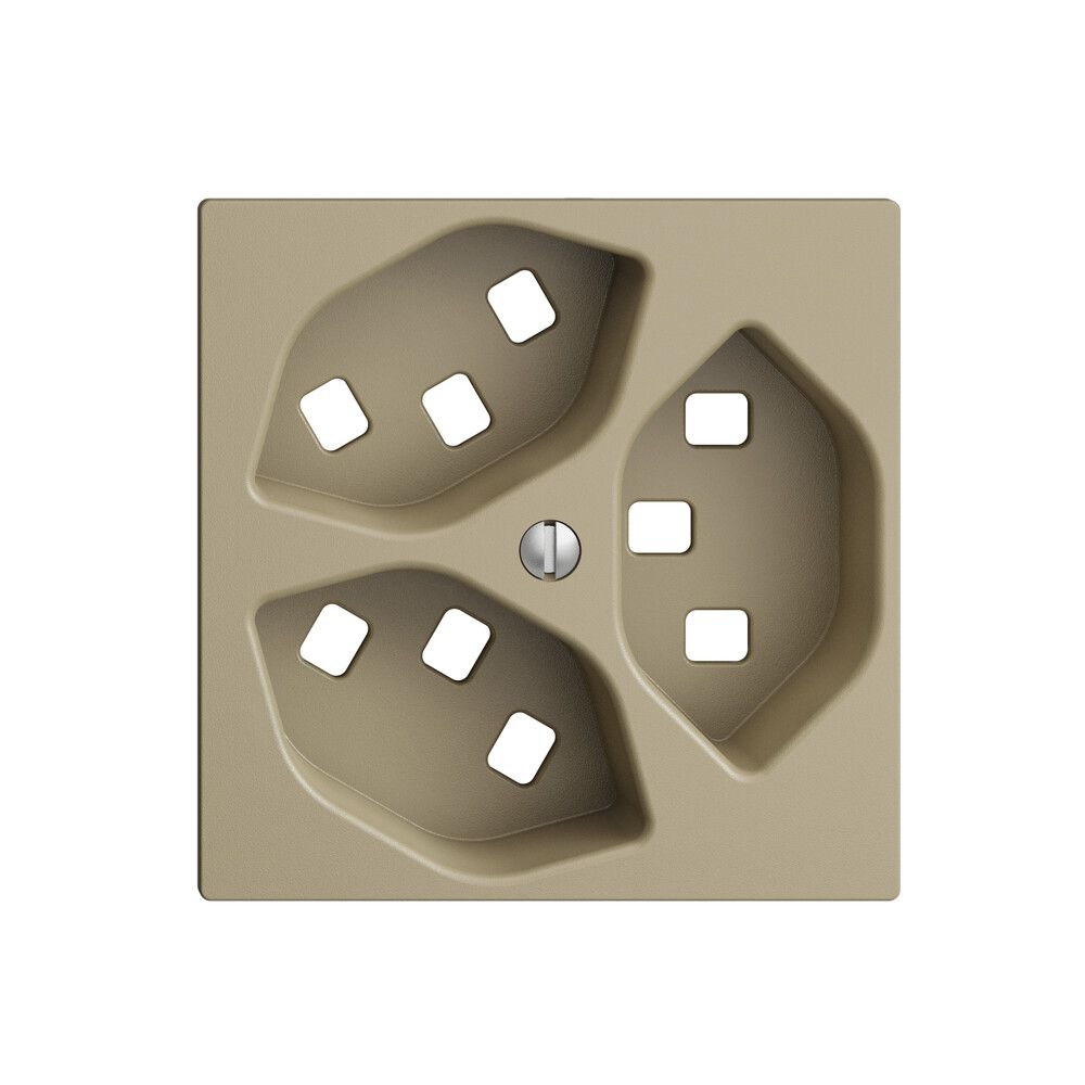 Frontset EDIZIOdue sand 60×60mm 3×T23