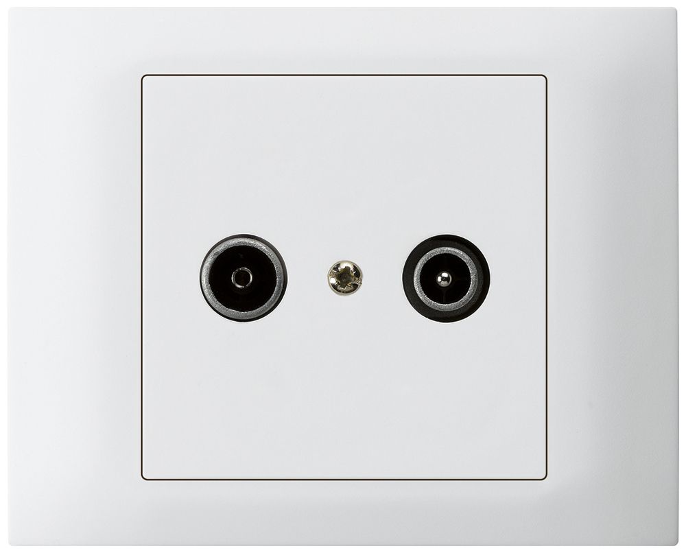 Prise de passage INC kallysto TV-R 19dB blanc