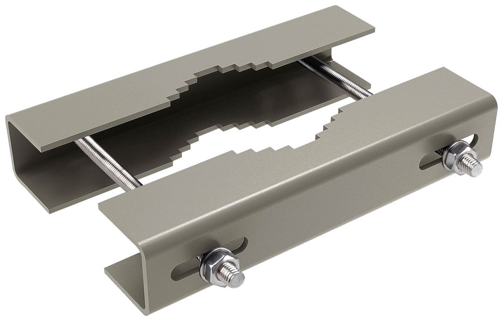 Support de fixation pour mât SLV FLOODLIGHT acier Ø150×260mm gris