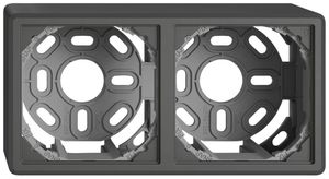 En-tête AP EDIZIO.liv SNAPFIX® 1×2 pour combinaisons au choix gris foncé